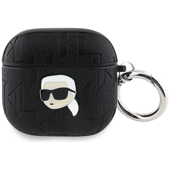 Karl Lagerfeld Monogram Karl Head tok AirPods 4-hez - fekete
