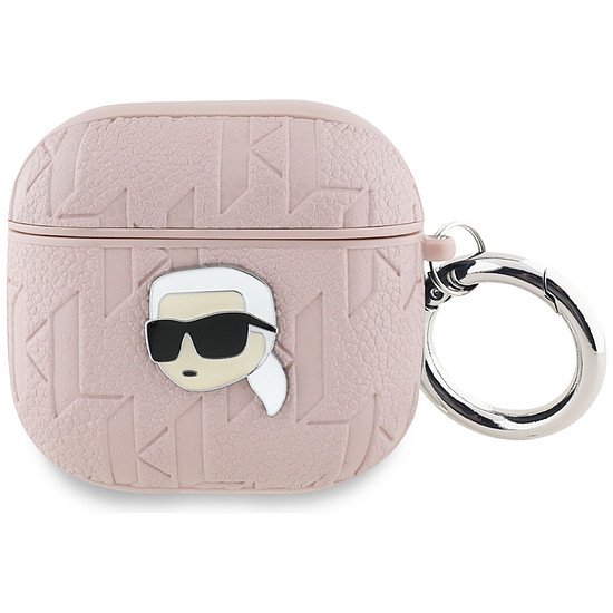 Karl Lagerfeld Monogram Karl Head tok AirPods 4-hez - Rózsaszín