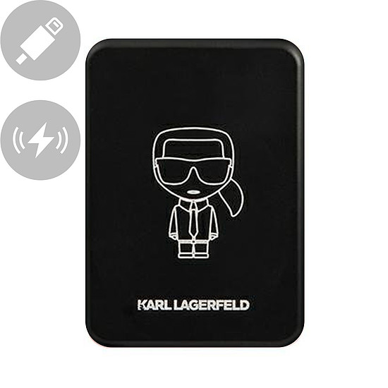 Karl Lagerfeld Powerbank indukcyjny KLPBMSOIBK 3000mAh MagSafe
