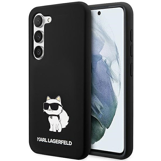 Karl Lagerfeld Silicone Choupette tok Samsung Galaxy S24+ telefonhoz - fekete