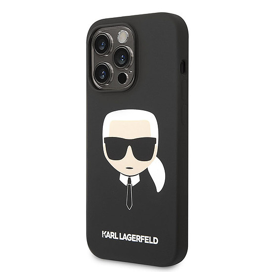 Karl Lagerfeld szilikon Ikonik Karl´s Head MagSafe - iPhone 14 Pro Max tok fekete (KLHMP14XSLKHBK)