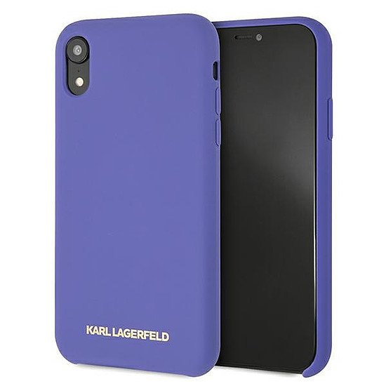 Karl Lagerfeld szilikon iPhone Xr tok - lila