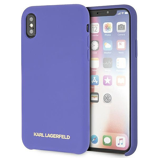 Karl Lagerfeld szilikon iPhone X/Xs tok - lila