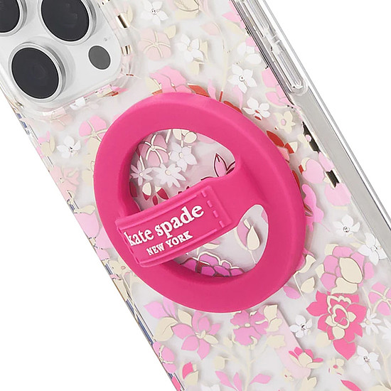 Kate Spade New York mágneses hurkos markolat - MagSafe ujjtartó Pom Pom Pink (KS053402)
