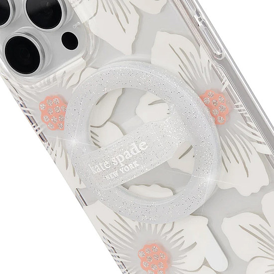 Kate Spade New York mágneses hurokmarkolat - MagSafe ujjtartó The Sparkle Silver (KS053400)