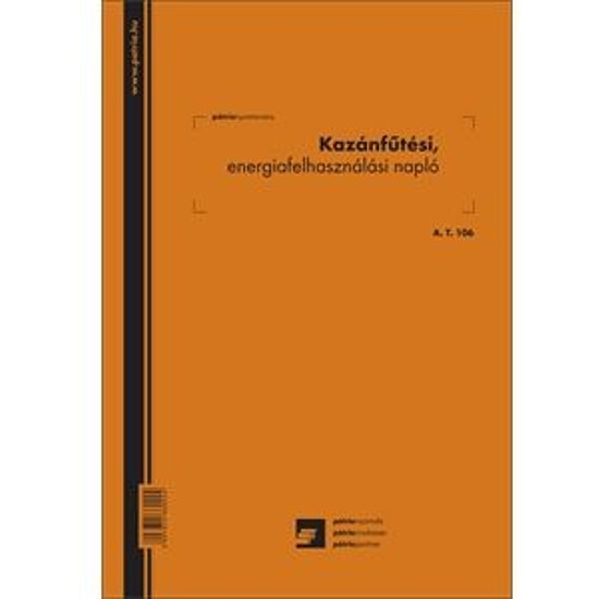 Kazán üzemeltetési napló A4 50 lapos