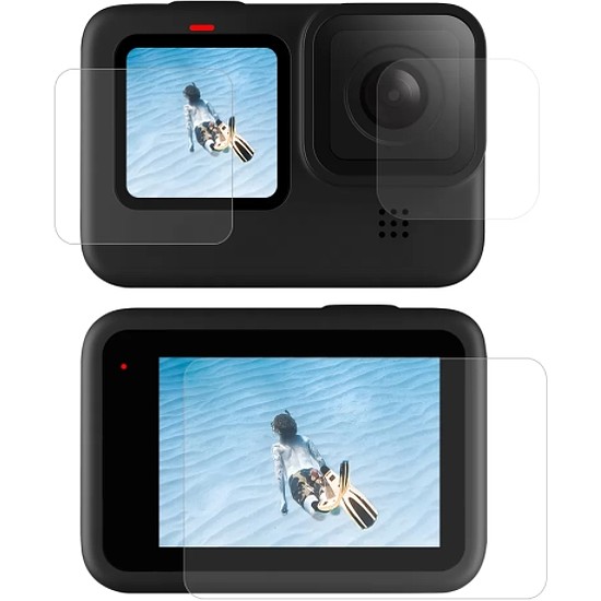Képernyővédő fólia és Telesin lencse GoPro Hero 9 / Hero 10 (GP-FLM-902) készülékhez