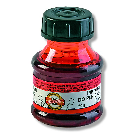 Koh-I-Noor üveges tinta piros 50ml 141502