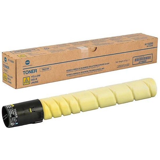 Konica Minolta C360 TN319Y Yellow lézertoner eredeti 26K A11G250