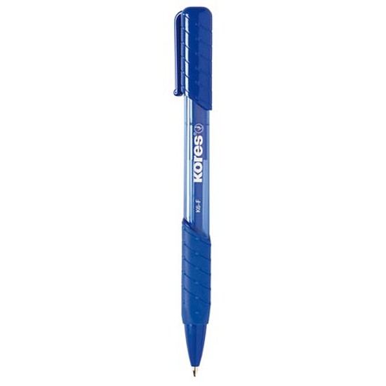 Kores K6-F golyóstoll kék, műanyag, nyomógombos 0,3mm kék írásszín