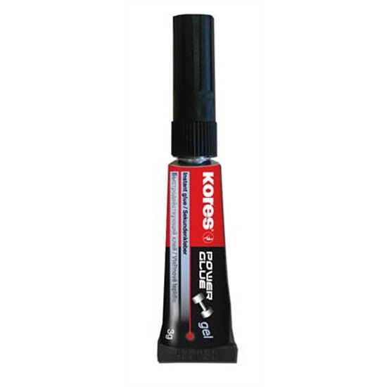 Kores Power Glue Gel univerzális pillanatragasztó gél 3 gr