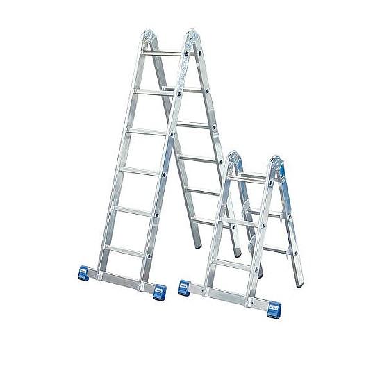 Krause Stabilo 2x3+2x6 lépcsőfokos kombinált csuklós profi létra 133922