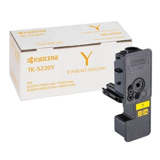 Kyocera TK-5220 Yellow lézertoner eredeti 1,2K 1T02R9ANL1