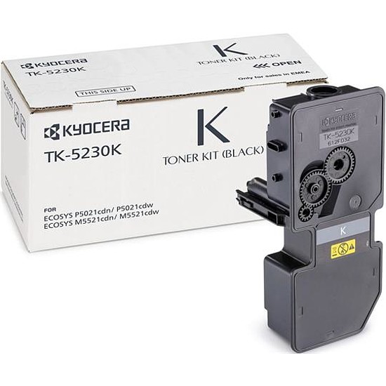 Kyocera TK-5230 Black lézertoner eredeti 2,6K 1T02R90NL0