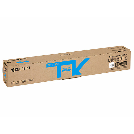 Kyocera TK-8115 Cyan lézertoner eredeti 6K 1T02P3CNL0