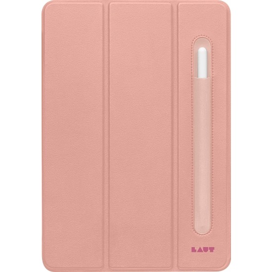 LAUT Huex Folio tok Apple Pencil tartóval iPad 10.2" 7 / 8 / 9 - Rózsaszín