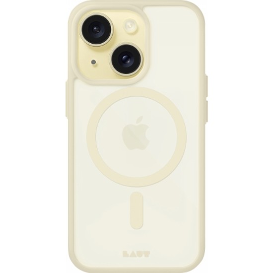 LAUT Huex Protect tok MagSafe-el iPhone 14 Plus / 15 Plus készülékhez - sárga