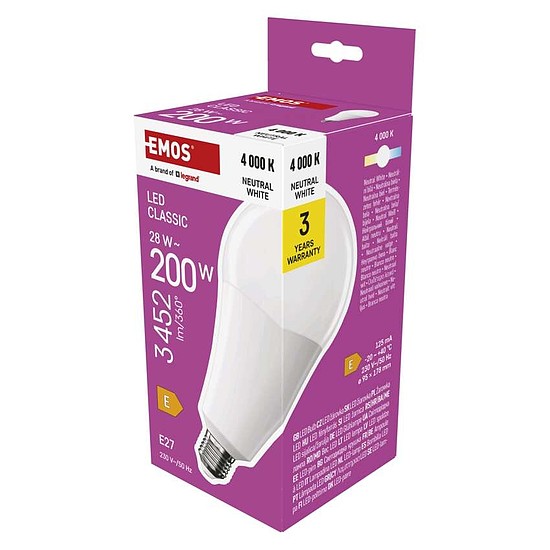LED izzó Classic A95 / E27 / 28 W (200 W) / 3452 lm / Természetes fehér (ZQ5E93)
