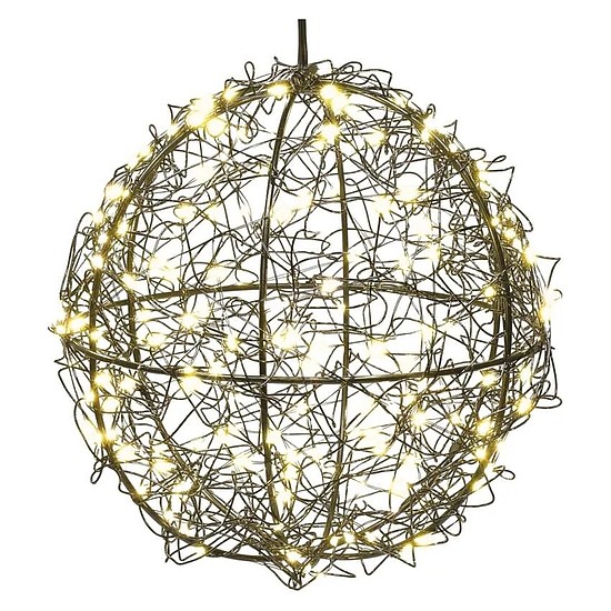 LED karácsonyi bálok - 200 LED, kültéri és beltéri, meleg fehér