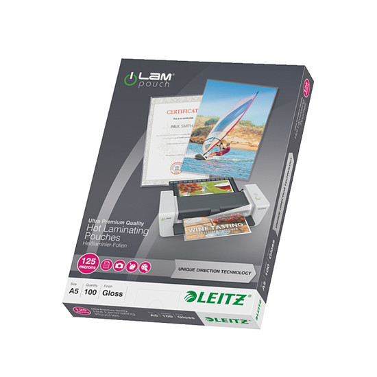 Leitz iLam lamináló fólia A5 125 micron meleglamináló 74930000