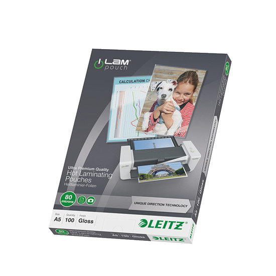 Leitz iLam UDT lamináló fólia A5 80 micron meleglamináló 74920000