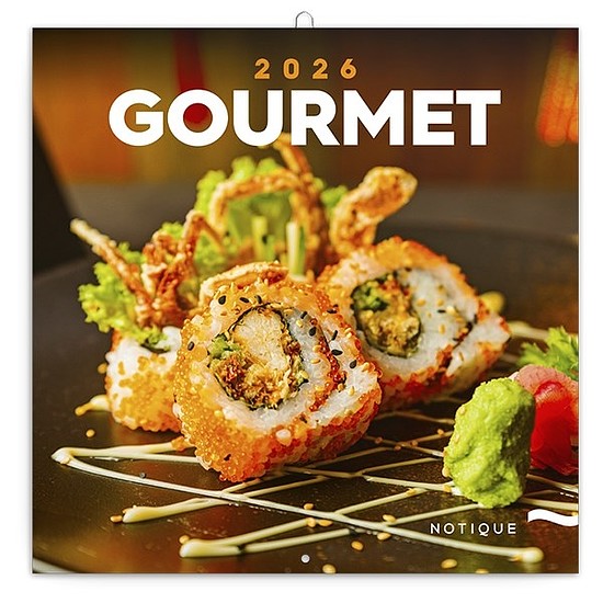 Lemeznaptár 2026 REALSYSTEM 300x300mm Gourmet