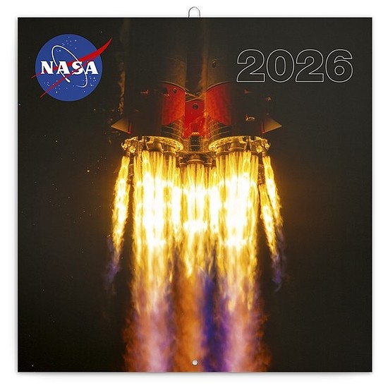 Lemeznaptár 2026 REALSYSTEM 300x300mm NASA
