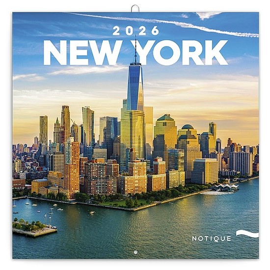 Lemeznaptár 2026 REALSYSTEM 300x300mm New York