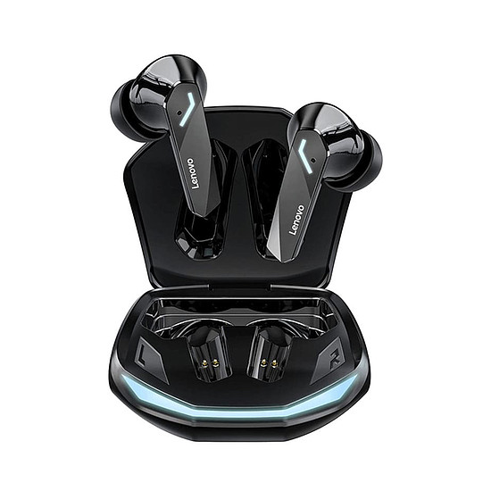 Lenovo - Vezeték nélküli fülhallgatók (GM2 Pro) - Bluetooth 5.3, játékhoz, kettős mód, alacsony késleltetés, HD hívások, ergonómikus kialakítás - fekete (KF2336368)