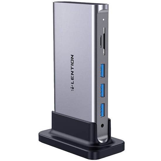 Lention dokkoló állomás AV USB-C szürke (CB-TP-D54HEACRNA-CCN)