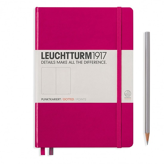 LEUCHTTURM 1917 Medium exkluzív beíró A5 pontozott lapokkal Berry