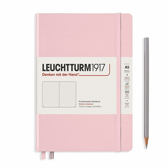 LEUCHTTURM 1917 Medium exkluzív beíró A5 pontozott lapokkal Powder