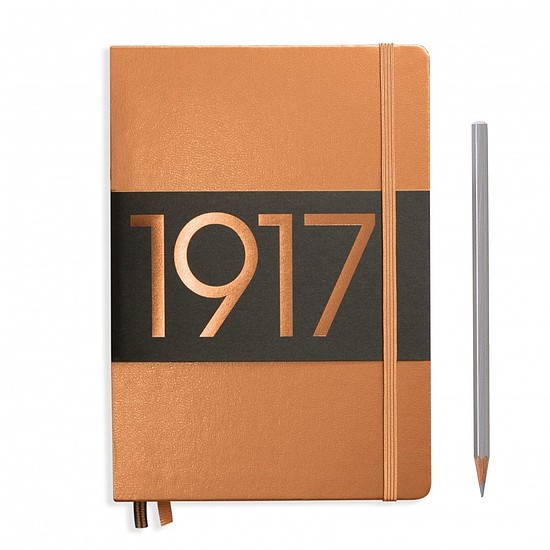 LEUCHTTURM 1917 Metallic Medium exkluzív beíró A5 vonalas Cooper