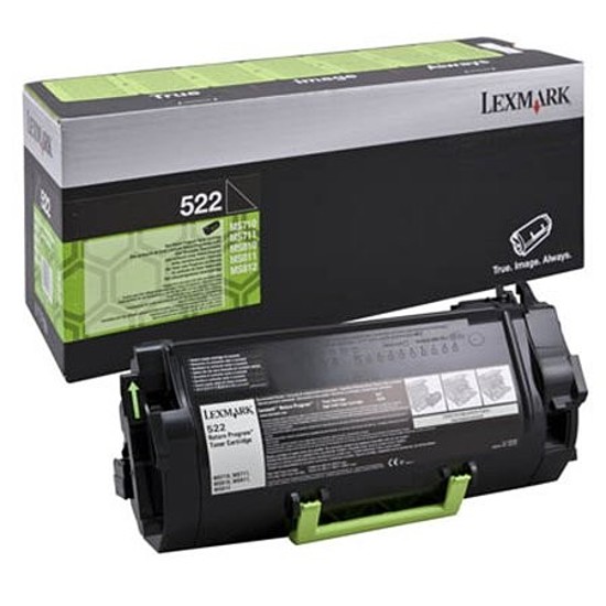 Lexmark 522 MS810 MS811 MS812 lézertoner eredeti 6K 52D2000