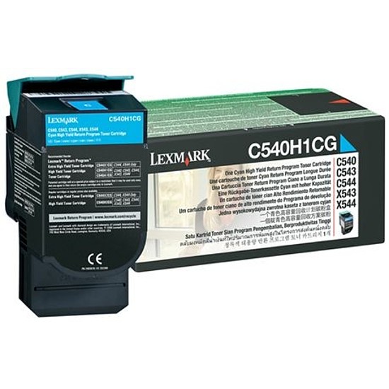 Lexmark C540 C544 X544 lézertoner eredeti Cyan 2K C540H1CG megszűnő