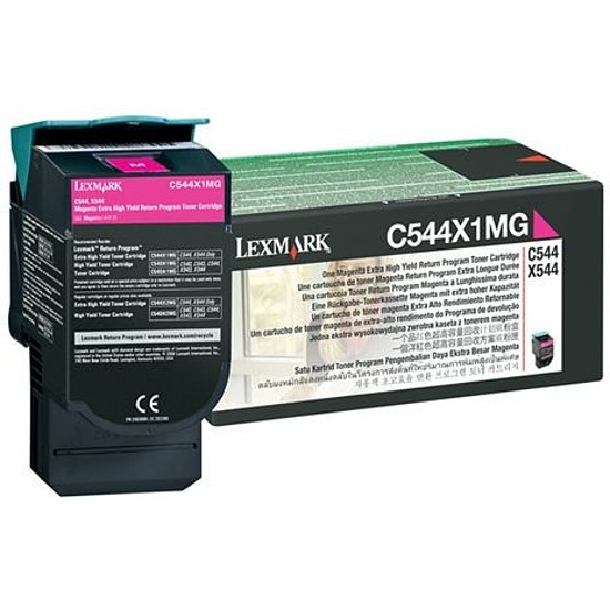 Lexmark C544 X544 lézertoner eredeti Magenta 4K C540X1MG / megszűnő