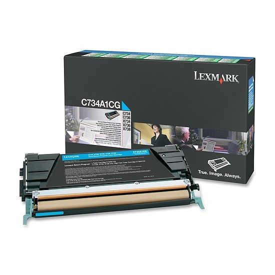 Lexmark C734 C736 lézertoner eredeti Cyan 6K C734A1CG