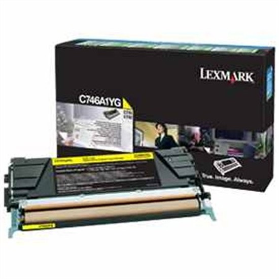 Lexmark C746 C748 lézertoner eredeti Yellow 7K C746A1YG