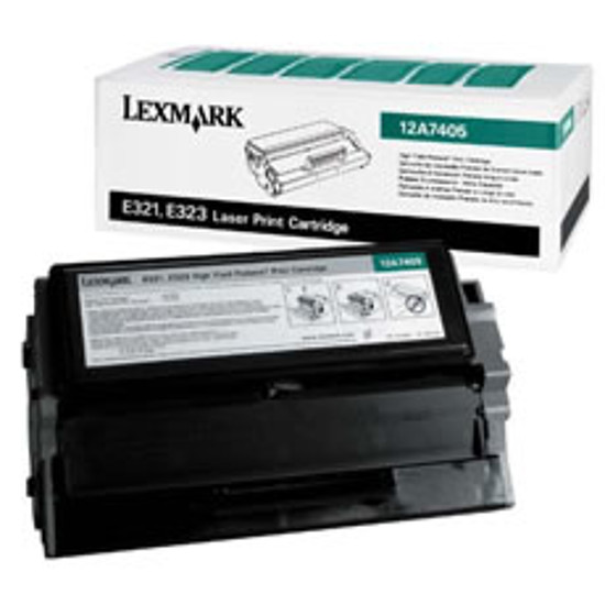 Lexmark E321 E323 lézertoner eredeti 6K 12A7405