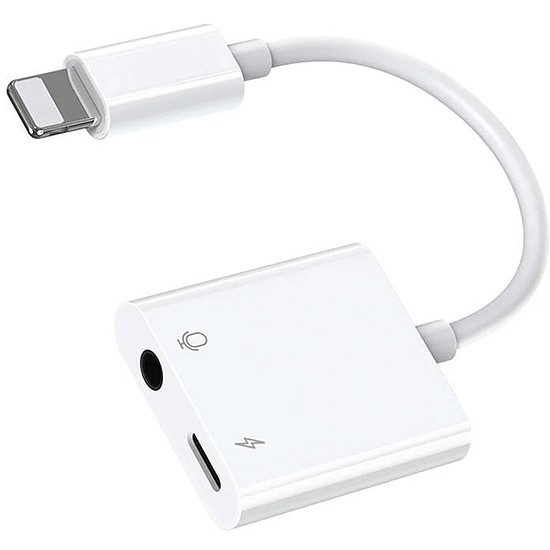 Lightning audioadapter / 3,5 mm-es Joyroom S - Y105 fehér (S-Y105)