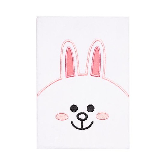 Line Friends - plüss notebook A5 fehér (LINE3398)