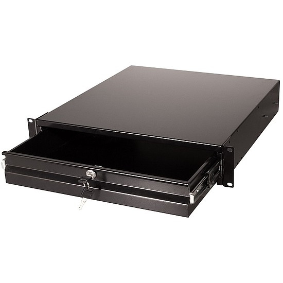 Logilink 19" Drawer for 19 inch racks, 2U, lockable, black (SF163B)