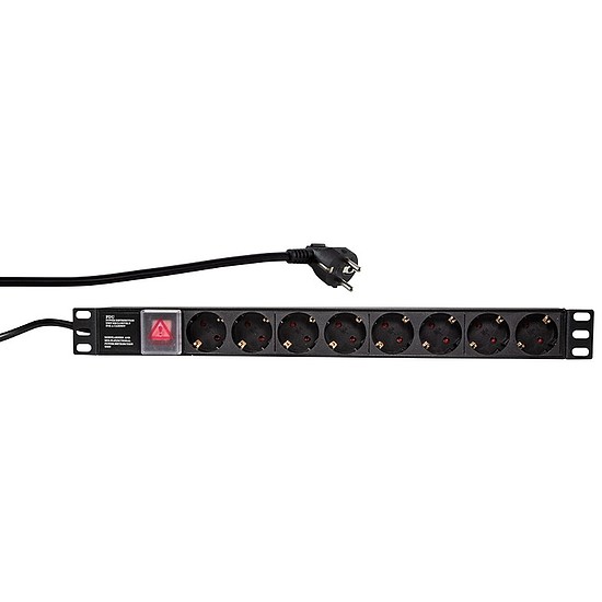 Logilink 19" PDU 8 x CEE7/3 socket, with switch (PDU8C01)