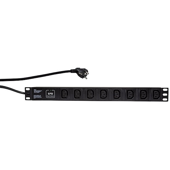 Logilink 19 "PDU 8 x IEC320 C13 foglalat, túlfeszültség-védelemmel (PDU8A01)