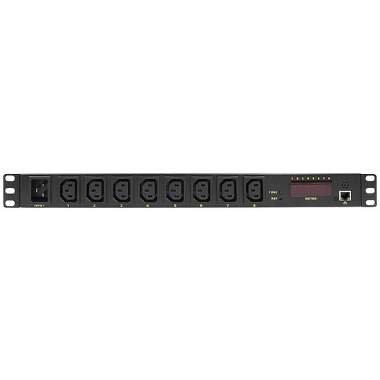 Logilink 19" PDU control unit 8 x C13, 1U, black (PDU8P01)