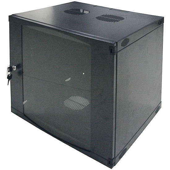 Logilink 19" Wallmount Single Section Box 09U, Flat Pack, black (W09F64B)