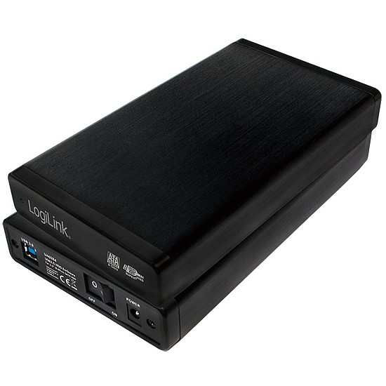 Logilink 3,5" Extern. Encl. USB 3.0/SATA, black, ALU (UA0284)