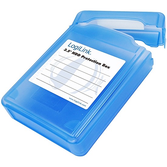 LogiLink 3,5" HDD Védődoboz, kék (UA0133)