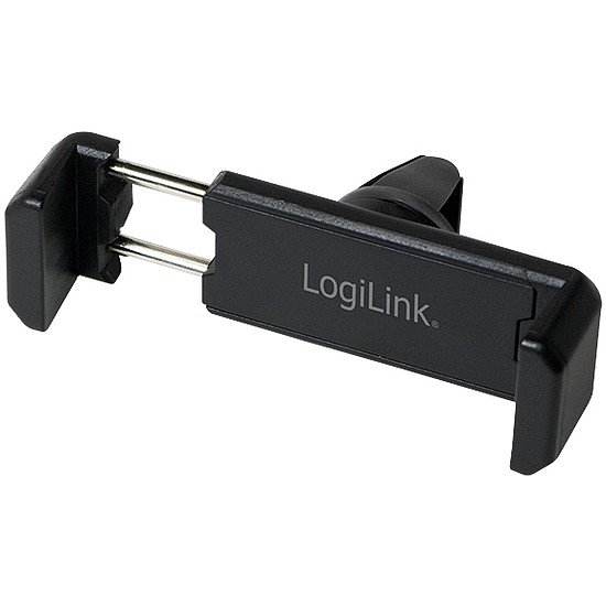 LogiLink Autós tartó telefonokhoz, szellőzőrácsra, 360 fokban elforgatható, fekete (AA0077)
