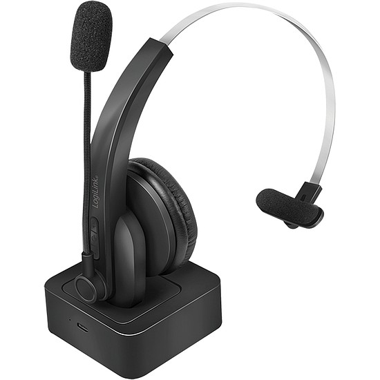 Logilink Bluetooth Headset, Mono, with charging stand (BT0059)